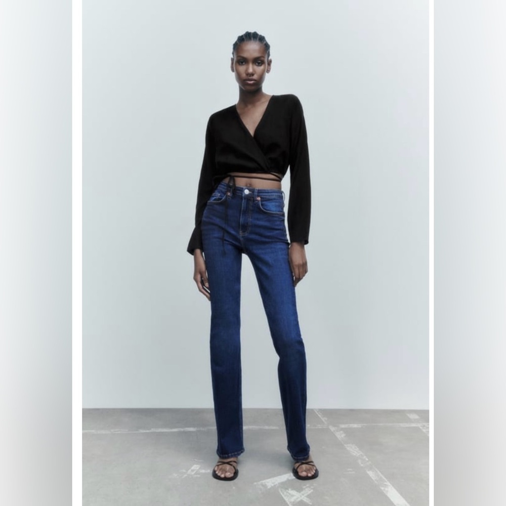 ZARA V-Neck Wrap Shirt